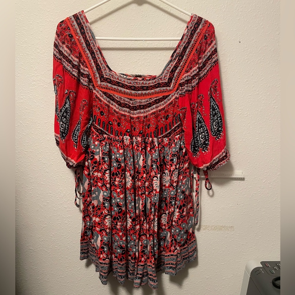 Free People Midsummer Dream Baby Doll Mini Dress XS